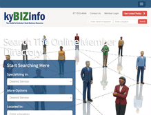 Tablet Screenshot of kybizinfo.com